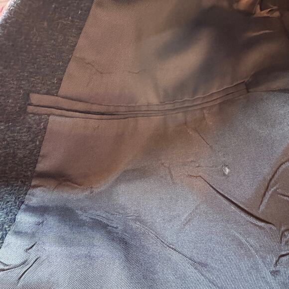 Vtg 70s Tweed Mens 38R 100% Wool Blazer Sport Coat USA Lined Heritage Preppy - Picture 15 of 16